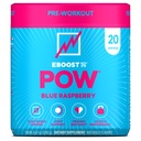 EBOOST POW Natural Pre Workout Toz - 20 Hizmet - Blue Raspberry - Performans, Ortak Hareketlilik Desteği, Enerji - Erkekler ve Kadınlar - Gluten-Free, No Tinatine-Free,