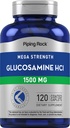 Piping Rock Glucosamine HCL 1500 mg | 120 Caplets | Mega Strength | Non-GMO & Gluten Free Supplement Supplement