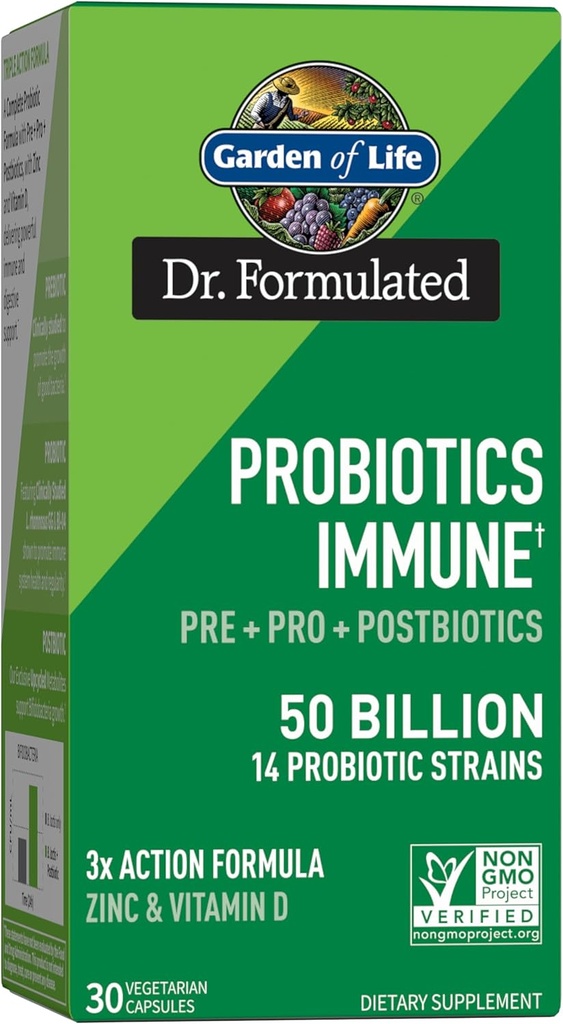 Life Probiyotiks Immune, 30 Vegetarian Capsules