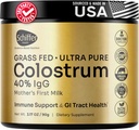 Premium συμπλήρωμα Colostrum Highest IgG για την υγεία των ορνίθων, ανοσοποιητική υποστήριξη και την αποκατάσταση Superfood, Anti-Age - Pure Grass-Fed Bovine Colostrum Powder - το πρώτο γάλα της μητέρας, 60 εξυπηρετούν, χωρίς γεύση