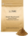 PURE ORIGINAL INGREDIENTS Reishi Mushroom (8oz) Lingzhi, Geleneksel Tamam, Non-GMO, Lab-TY