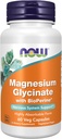Şimdi Gıdalar Tamamlar, Magnezyum Glycinate with BioPerine, 60 Veg Capsules