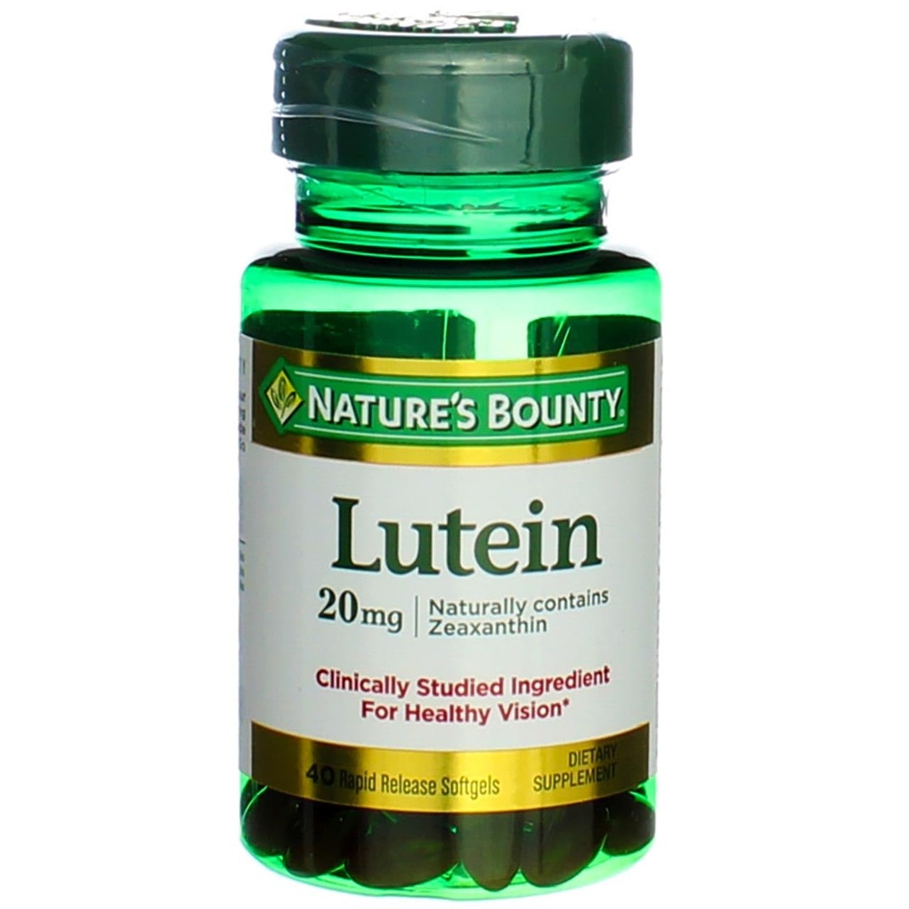Nature's Bounty Lutein - 20 mg - 40 Softgels