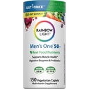 Rainbow Light Multivitamin for Men 50+, Vitamin C, D & çinko, Probiyotiks, Men's One 50+ Multivitamin Yüksek Potency Immune Support, Non-GMO, Vegetarian, 150 Tabletler