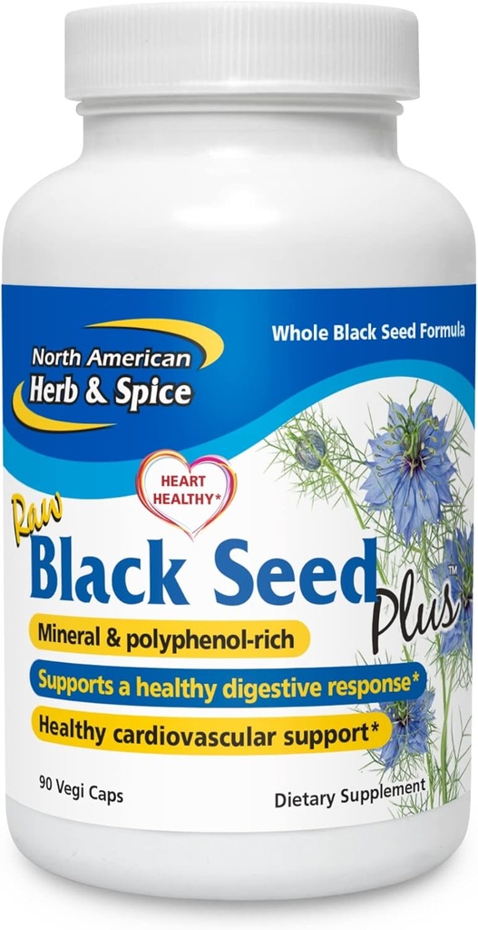 Kuzey Amerika Herb ve Spice, Black Seed Plus, 90-VCaps