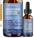 Magnesium Glycinate Liquid Drop 21 in 1 Magnesium Complex with Vitamin D3,K2,B6 & B12 Plus L-Theanine Omega-3 Sea Moss Extract for Energy,Sleep,Joint,Heart Health Sugar Free Blueberry Flavor,2 Fl Oz