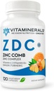 Vitamin C, çinko Kompleksi 50 mg | Vitamin D3 25006 | C 500 mg | Ginger | Lysine | Turmeric | Vegetarian Capsules| 120 Hizmet