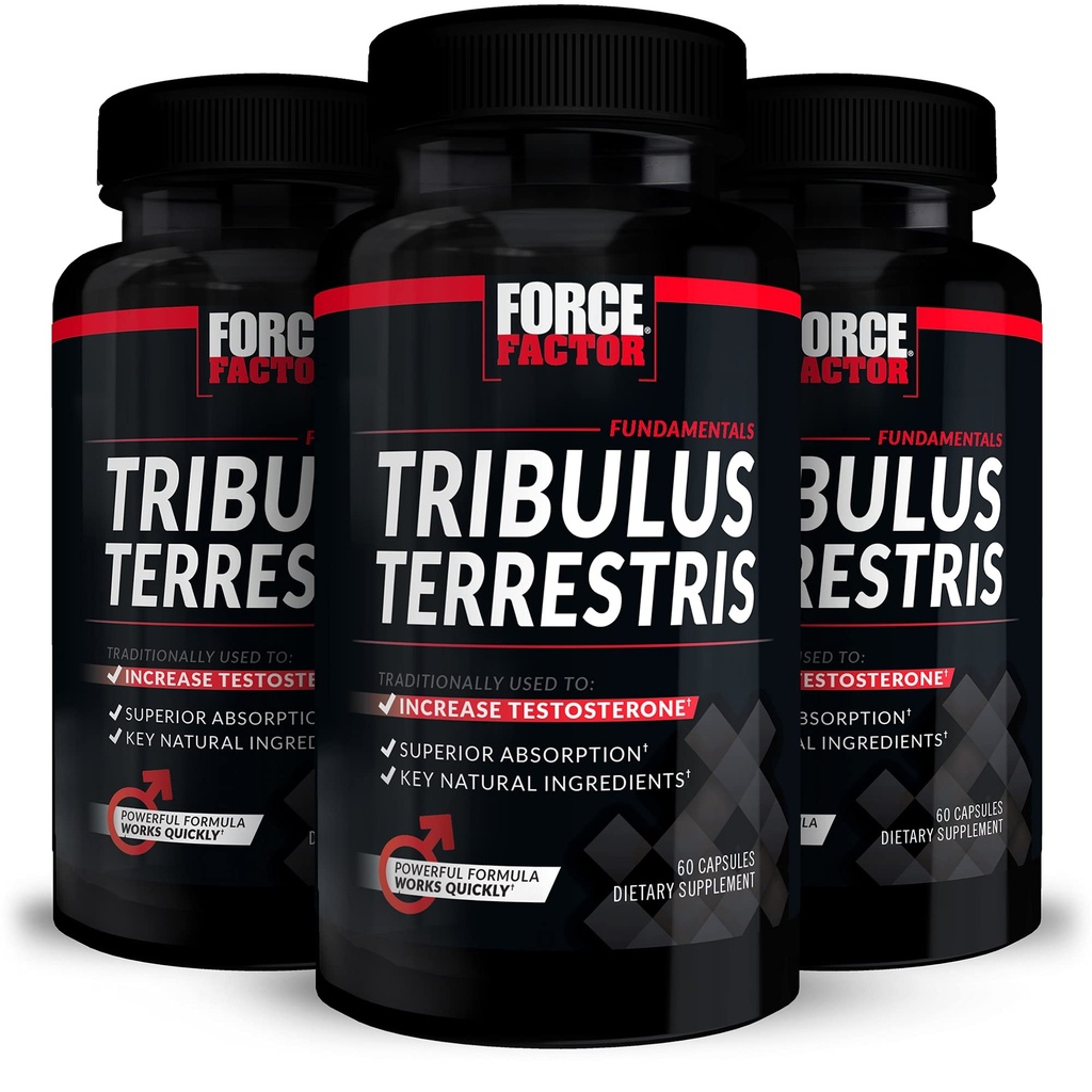 For Men, 3-Pack, Tribulus testosteron ATM for Men, Male Vitality Supplement, Tribulus Extract & Natural Materialss for Superior Abors, 1000 mg, 180 Capsules