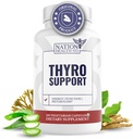 Thyro Support - Tiroid Supplement with Selenium, Bladderwrack & çinko - Kadın ve Erkekler için Tiroid Sağlığı - Vegan, GMO, Gluten Free - 120 Capsules