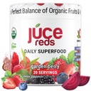 Terra Kai Organics JUCE Reds Βιολογικά Superfood Powder - Garden Berry Flavor 