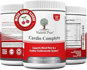 Basitçe Doğalar Pure Cardio 5.000 L-Arginine, 1.000 mg L-Citrulline ve Hawthorn Berry - Kalp Sağlığı ve Kartiovascular Destek Toz Tamam ve 3in-1 Nitrik Membran