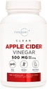Type Zero Apple Cider Vinegar Capsules (180 Count) 500mg Per Serving - Non-GMO, Gluten-Free Supplement