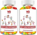 VITA GLOBE Çocuklar Multivitamin Gummies - Vitaminler A, C, D, E, B6 & B12 | Günlük Immune, Büyüme ve Sağlık Desteği | Çocuklar için Büyük Tasting Chewable Supplement - 120 Kont (Pack of 2)