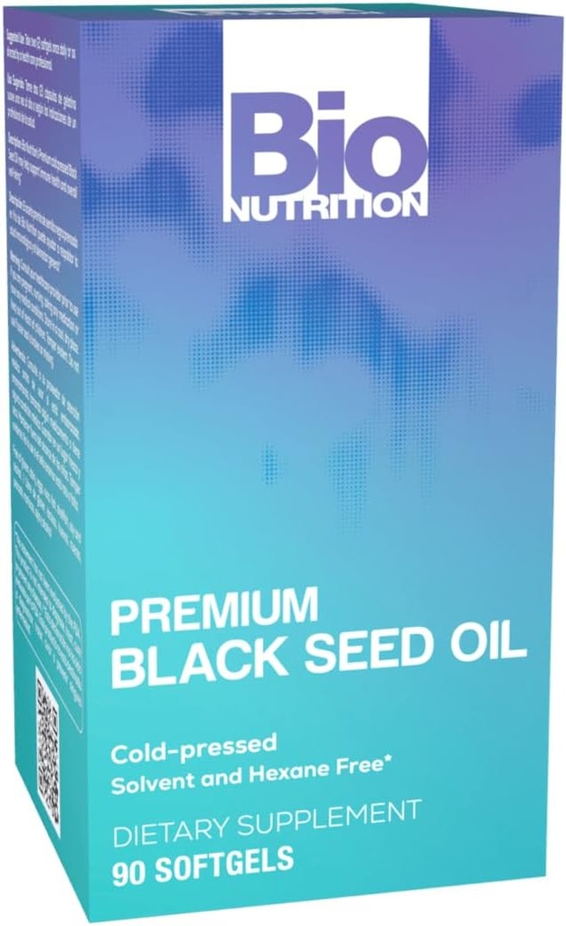 Bio Nutrition Black Seed Oil Premium 90 Softgels | Cold Pressed | Saç & Skin