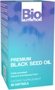 Bio Nutrition Black Seed Oil Premium 90 Softgels | Cold Pressed | Saç & Skin