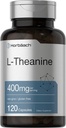 Horbäach L-Theanine Supplement | 400 mg | 120 Toz Capsules | Non-GMO & Gluten Free