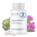 Saf Therapro Rx Liposomal Liver Detox + 120 Asit-Resistant VCaps | Soy-Free Liposomal Format Conens Meation Nutrient Cophas | Supports Liver Detox ve Cleansing | Vegan