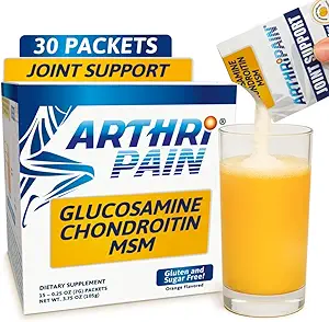 Arthripain – Joint Support Cartilage Repair Supplement – Clinically Tested Joint Juice - Ligament Relief Support – Glucosamine Chondroitin MSM – Swollen Knee Treatment –Sugar-Free – Made in US - 30ct