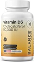 Dengeli Vitamin D3 50,000 IU, 60 Veggie Capsules - Yüksek Potency, Supports Immune & Bone Health - Weekly Once Once Once