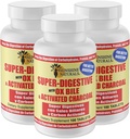Sunshine Naturals Super Digestive Supplement. Ox Bile & Aktif Charcoal for Digestive Support, Bloating Relief, Gut Cleanse, Nutrient Abors ve genel Wellness için. 100 Tablet. Paket 3