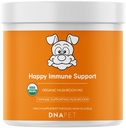 Mutlu Immunity USDA sertifikalı Organik Mushroom Kompleksi Köpekler, Organik Cordyceps Shiitake Reishi, Vegan Mushroom Blend Toz Canine Supplement, Advanced Mushroom Mix, Non-GMO, 3.5 ozroom Mix, Non-GMO, 3.5 ozroom Mix,
