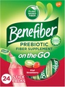 Beneiber On the Go Prebiotic Fiber Supplement Powder for Digestive Health, Daily Fiber Powder, Kiwi Strawberry Flavor Powder Stick Packs - 24 Sticks (5,28 Ουγγιά)