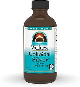Source Naturals Wellness Colloidal Silver, 30 ppm, Non-GMO Liquid Diyetary Supplement That Supports Physical Well Being* - 2 Akışkan oz