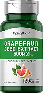 Σπόροι γκρέιπφρουτ, 500 mg (ανά μερίδα), 120 κάψουλες ταχείας αποδέσμευσης