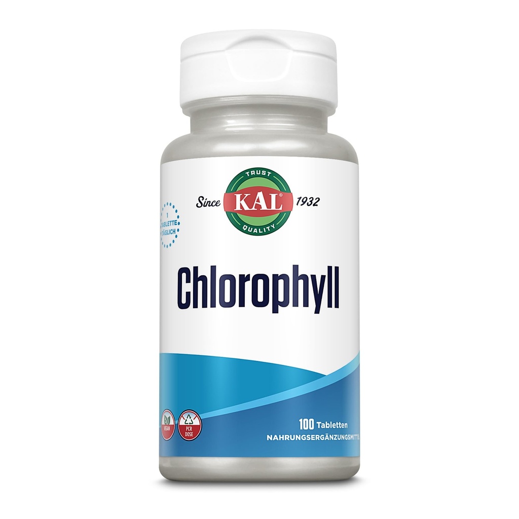KAL Δισκία Χλωροφύλλης, 20 mg, 100 Count