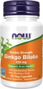 NOW Foods Supplements, Ginkgo Biloba 120 mg, Double Strength, Non-GMO Project Verified, 50 Veg Capsules