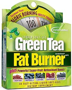 Uygulamalı Beslenme Sıvı Yumuşak-Gel, Yeşil Çay, Fat Burner - 30 Ctt