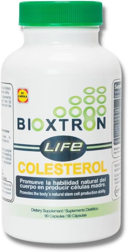 Bioxtron Life Cholesterol Natural AFA Stem Cell Supplement - Stem Cell Production - Immune System Support - Supports Cholesterol Levels - Supports Commons & Muscles - 90 Caps