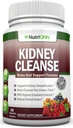 KIDNEY CLEANSE - Detox και υποστήριξη για την ουρική αρτηρία, την ουροδόχο κύστη και τα νεφρά - όλα τα φυσικά συμπλήρωμα βοτάνων Φόρμουλα με οργανικό βατόμουρο, Astragalus, Turmeric, Goldenrod, Gravel Root, Juniper και More