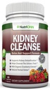 KIDNEY CLEANSE - Urinary Tract, Bladder ve Kidneys - All Natural Herbal Supplement Formula With Organic Cranberry, Astragalus, Turmeric, Goldenrod, Gravel Root, Juniper ve More