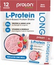 Prolon Longevity Plant Based Protein Toz | Kas Synthesis & Tamir, Sağlıklı Ağlama, Boost Performans | Vitaminler, Gluten Free, Amino Asits, Antioksis | 25g of Protein | Berry, 12 Packets