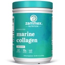 Zammex Marine Collagen. Toz Unflavored, Wild-Caught Fish Collagen Toz, Sağlıklı Cilt, Saç, Ortaklar, Tip 1 & 3 Collagen Supplement for Women - Easy to Mix. (32 Services)