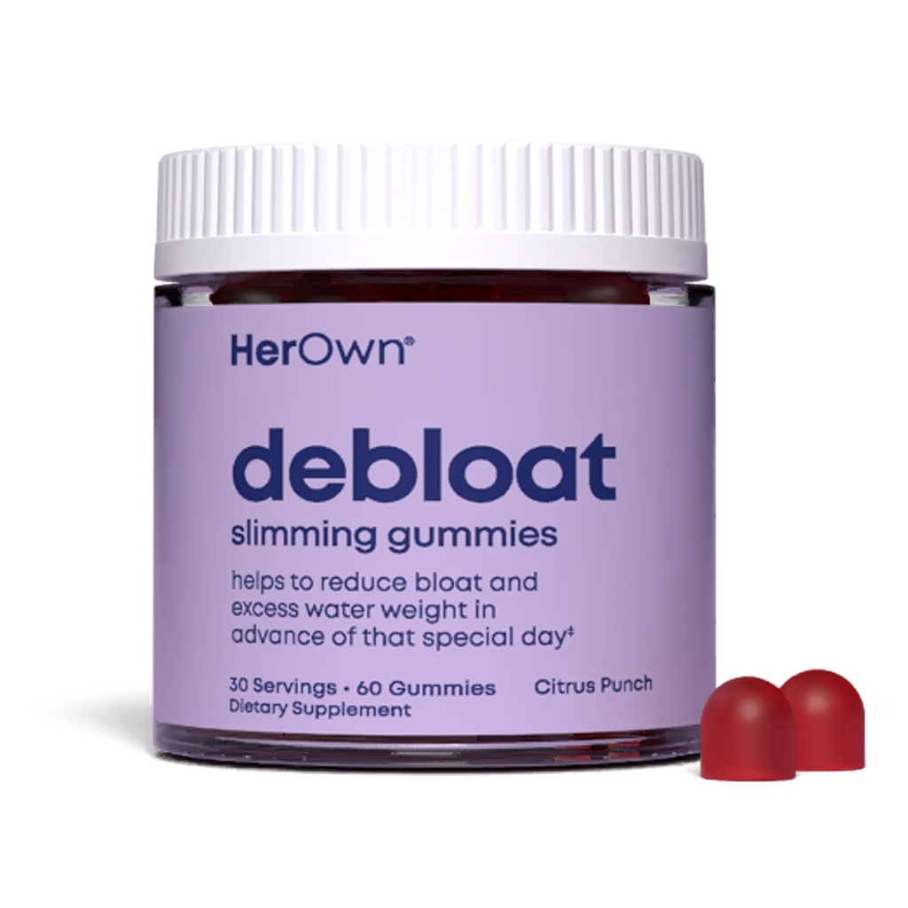 Kendi Debloat Gummy, Bloating ve Gas Relief, Su Retention, Supports Energy'yi Apple Cider Vinegar ve Dandelion, Gluten ve Soy Free, Vegan, 60 Gummies, 60 Hizmet
