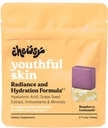 Chewsy Youthful Skin, Fruity Chews Vitamins, Radiance & Hydration Formula, Hyaluronic Acid, Grape Tohumu, Antioksis & Minerals, Vitaminler Raspberry Lemonade Flavor 6Day Supply