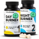 KolonBroom Day & Night Burner Supplements, Inulin, L-carnitine, Coenzyme Q 10, Garden of Paradise and More, Colon Broom 60 Vegan Capsules