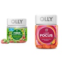 OLLY Fiber Gummy Ring 50ct & Laser Focus Gummy 36 Count