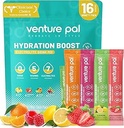 Venture Pal Sugar Free Electrolyte Toz Paketleri - Sıvı Günlük IV Hızlı Hydration & Parti Recovery için Mix | 5 Vitamin & 7 Elektrolytes / Keto Friendly | Non-GMO | sertifikalı Vegan | 16 Sticks