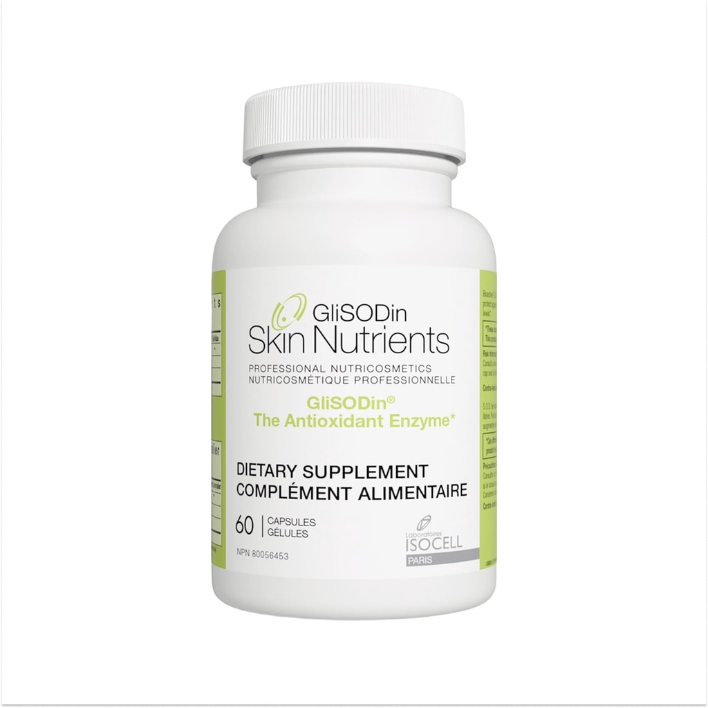 GliSODin Skin Nutrients The Antioxidant Enzyme - Reduces Oxidative Stress - 60 Capsules – 1 Month Supply