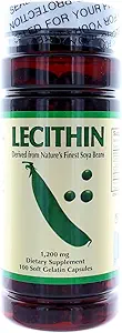 NCB Lecithin 1200 Mg - 100 Soft Gelatin Capsules