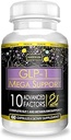 ACTIF GLP-1 Mega Support with 10 Gelişmiş Kilo Faktörleri ve Probiyotikleri, GLP-1 Activator and Metabolism Support, Non GMO, Made in USA, 60