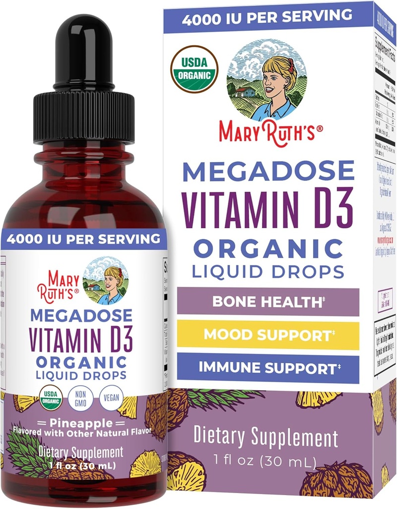 MaryRuth Organics Vitamin D3 Liquid Drops 