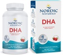Nordic Naturals DHA, Strawberry - 180 Soft Gels - 830 mg Omega-3 - Beyin ve Nervous Sistem Desteği için Yüksek Boyutlu DHA Formula - Non-GMO - 90 Hizmet