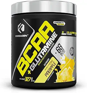 Forzagen BCAAS Amino Acids Σκόνη με Glutamine BCAA Σκόνη, Διακλαδισμένη Αλυσίδα Amino Acids Συμπληρώματα σκόνης, BCAA Lean Energy Pre προπόνηση - μετά την προπόνηση μυϊκή αποκατάσταση σκόνη, 30 εξυπηρετούν