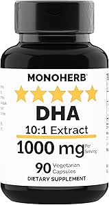 MONOHERB DHA 1000 mg - 90 Vegetarian Capsules