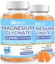 Sugar-Free Magnezyum Glycinate Gummies with L-Threonate, Magnezyum Supplements for Women and Men with Ashwagandha, L-Theanine, GABA, Vitamin C, B6