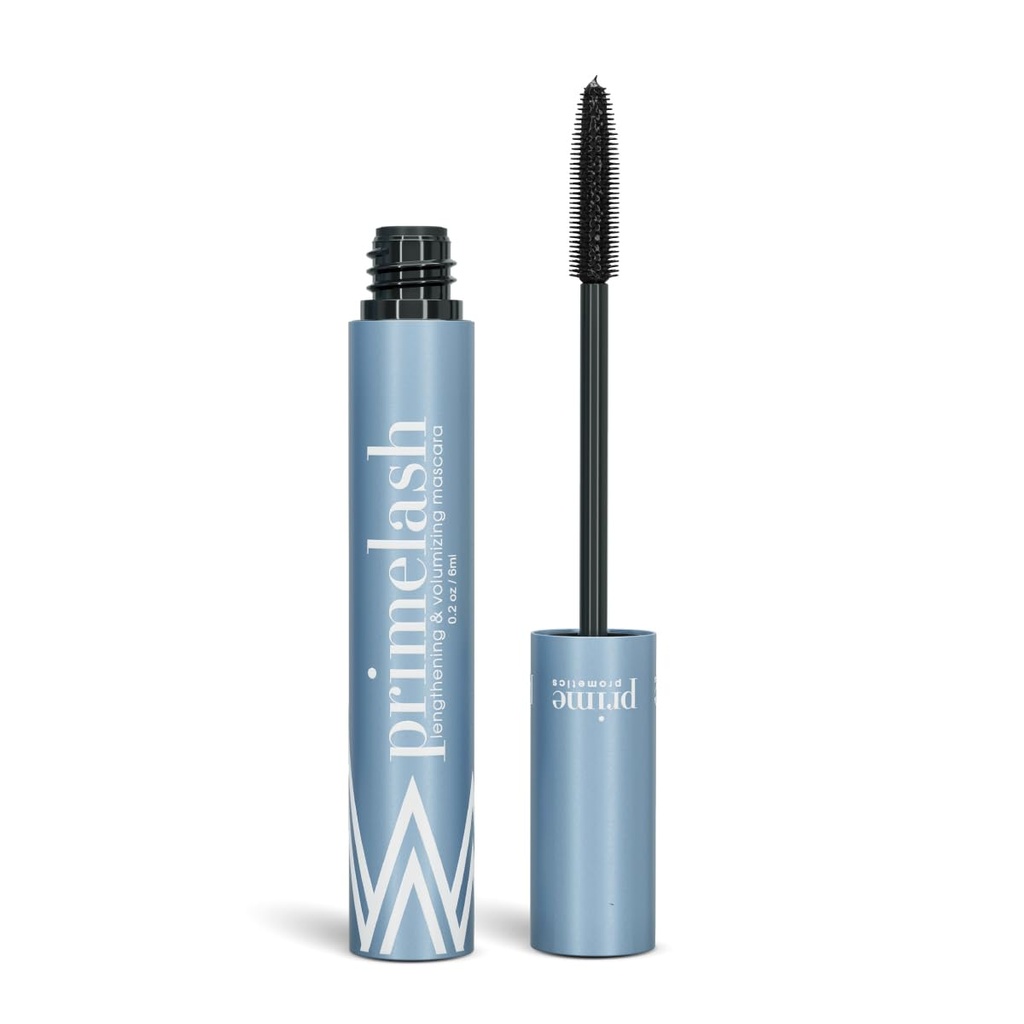 Prime Prometics PrimeLash Mascara για ηλικιωμένες γυναίκες – Volumizing, Incredible Length in 2 Coats – Long-Stay, Zero Clumps, Hypoallergenic (Black)